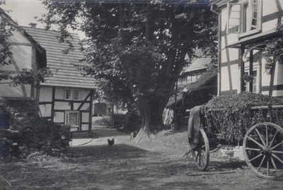 Antikes Foto Niederbierenbach Kaffeetrinkerlinde Nümbrecht Hanna Egger 1930