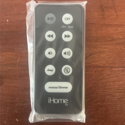 iHome Black Wireless Handheld 9-Buttons Snooze & Dimmer Remote Control NEW EUC
