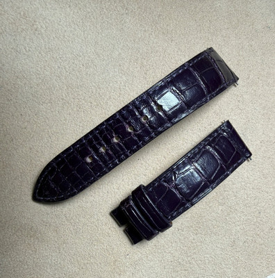 Jaeger-LeCoultre Reverso Watch Strap 18mm 2-Piece Purple Leather Wristband