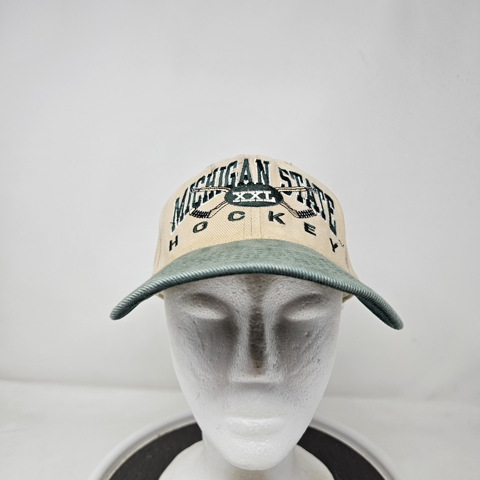 Vintage Michigan State Spartans Hockey 90s Embroidered Snapback Hat NCAA