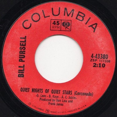 Bill Pursell - Quiet Nights Of Quiet Stars Corcovado - Used Vinyl R - G8100z