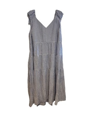 chinese dress ladies Vintage 70s gingham prairie maxi dress  Wink Vintage