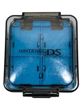 Nintendo DS Clear Blue Square 16-in-1 Game Card Carry Case Cartridge Holder Box