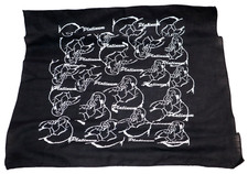 VTG PLATINUM FAT ALBERT BANDANA FUBU BLACK 100 COTTON HANDKERCHIEF RARE NEW