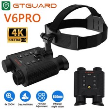 GTGUARD 4K Night Vision Goggles Infrared Digital Binoculars 8X Zoom for Darkness