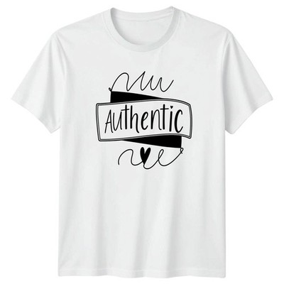 Authentic Me Damen T-Shirt Selbstliebe Inspirierende Zitate Geburtstag Geschenk für Sie
