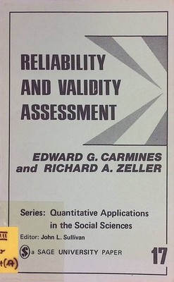 Reliability and Validity Assessment Quantitative Applications in the Social Scie