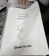 Nidek Intelligent Booklet Model ICE-2000 Operators Manual Booklet. 