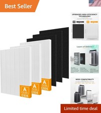 Winix Compatible HEPA & Carbon Filters -  3+3 Filter Pack for Size 21