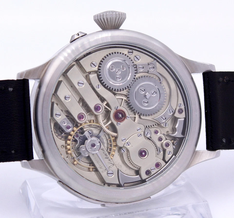 Noble Minutenrepetition swiss Mariage Wristwatch 51mm ca. 1910 Minute Repeater - Bild 4 von 4