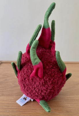 Jellycat Amuseables Dragon Fruit Plush Keychain – Cute Bag Charm