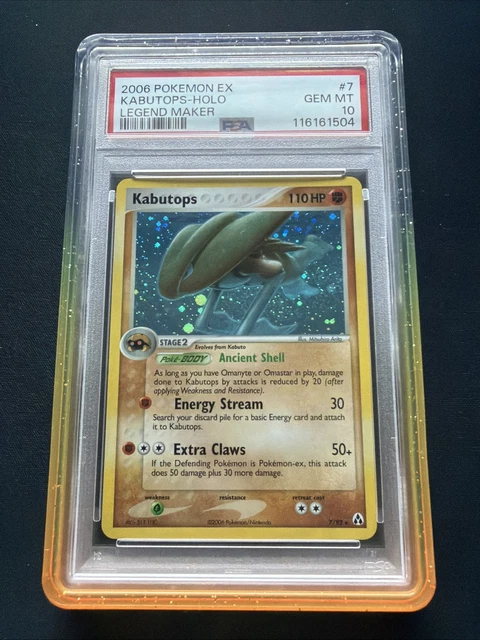 Pokemon EX Legend Maker Holo Kabutops 7/92 PSA 10 Gem Mint