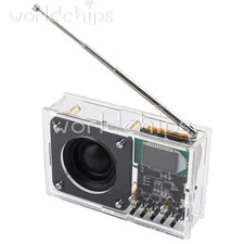 LCD DIY Electronic Kit FM Radio Receiver Module 76-108MHz DIY Radio Speaker Kit