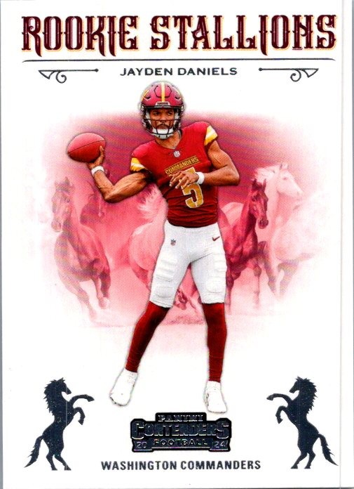 2024 Panini Contenders #3 Jayden Daniels Rookie Stallions