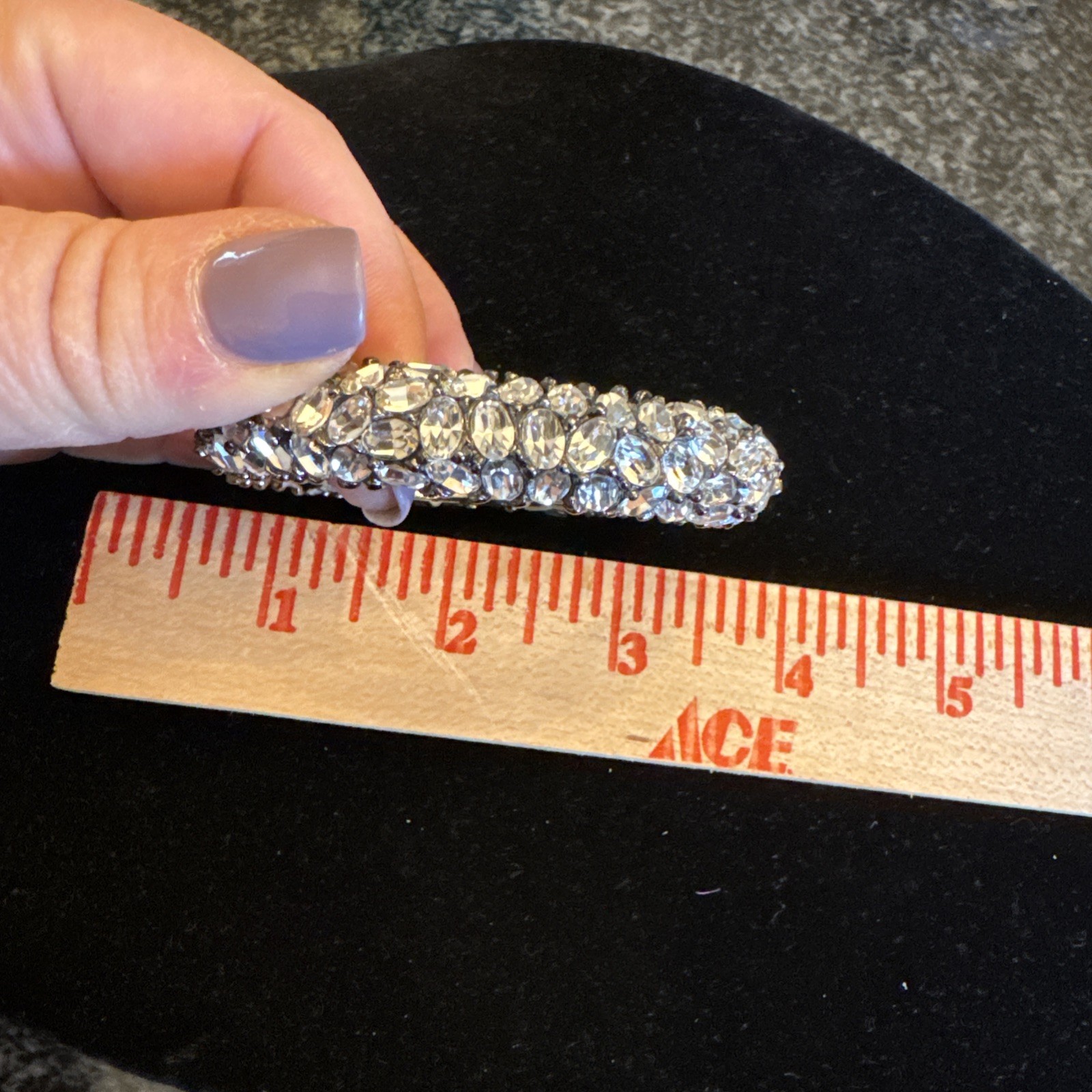 Kenneth Jay Lane KJL Crystal Hinged Bracelet - image 3