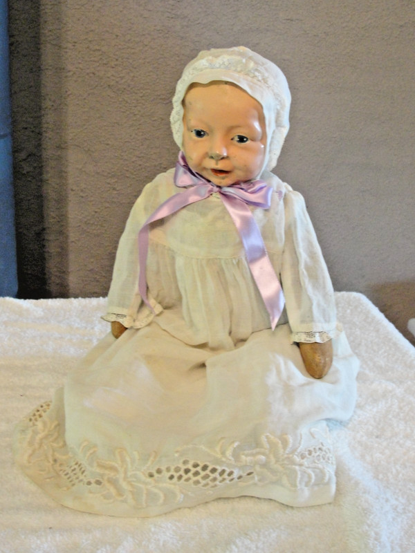 RARE Antique ca 1910 Comp. Head Doll/F-B CO N.Y./ see description