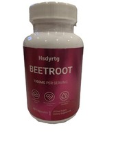 Organic Extra Strength Beet Root Extract 1300 mg Strength 60 Capsules Exp: 7/27