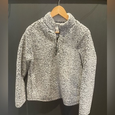 Time & Tru pullover jacket Large winter jacket athletic coat hoodie women fuzzy