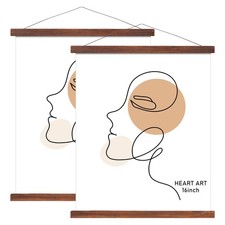 Magnetic Poster Hanger Frame,16x20,16x24,16x22 Poster Frame Wood Wooden Magne...