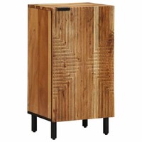 Sideboard Mit Regal Braun 40 X 33,5 X 75 Cm Massivholz Mango