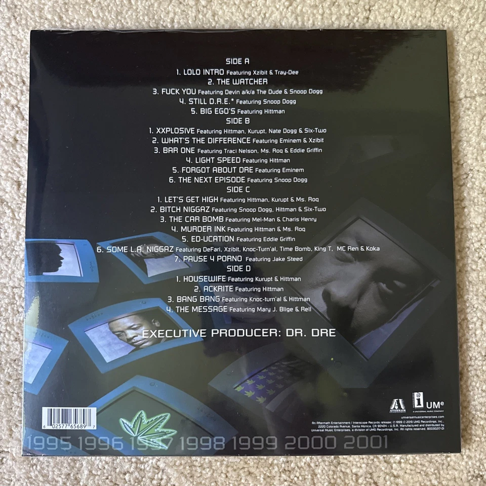 Dr. Dre - Chronic 2001  (Vinyl 2LP Records) Snoop Dogg Eminem Mary J Blige - Image 2 of 2
