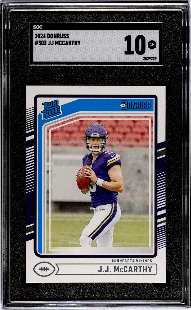 2024 Donruss JJ Mccarthy #303 SGC 10