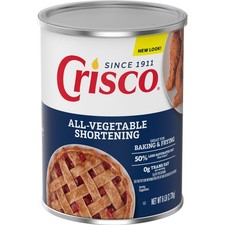 Crisco All Vegetable Shortening, 96 oz
