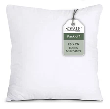 26 X 26 Pillow Insert - Down Alternative Throw Pillows Insert - Square Pillow...
