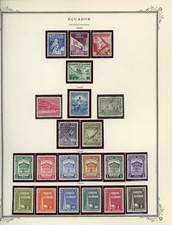 ECUADOR Scott Specialty Album Page Lot #16 - SEE SCAN - $$$