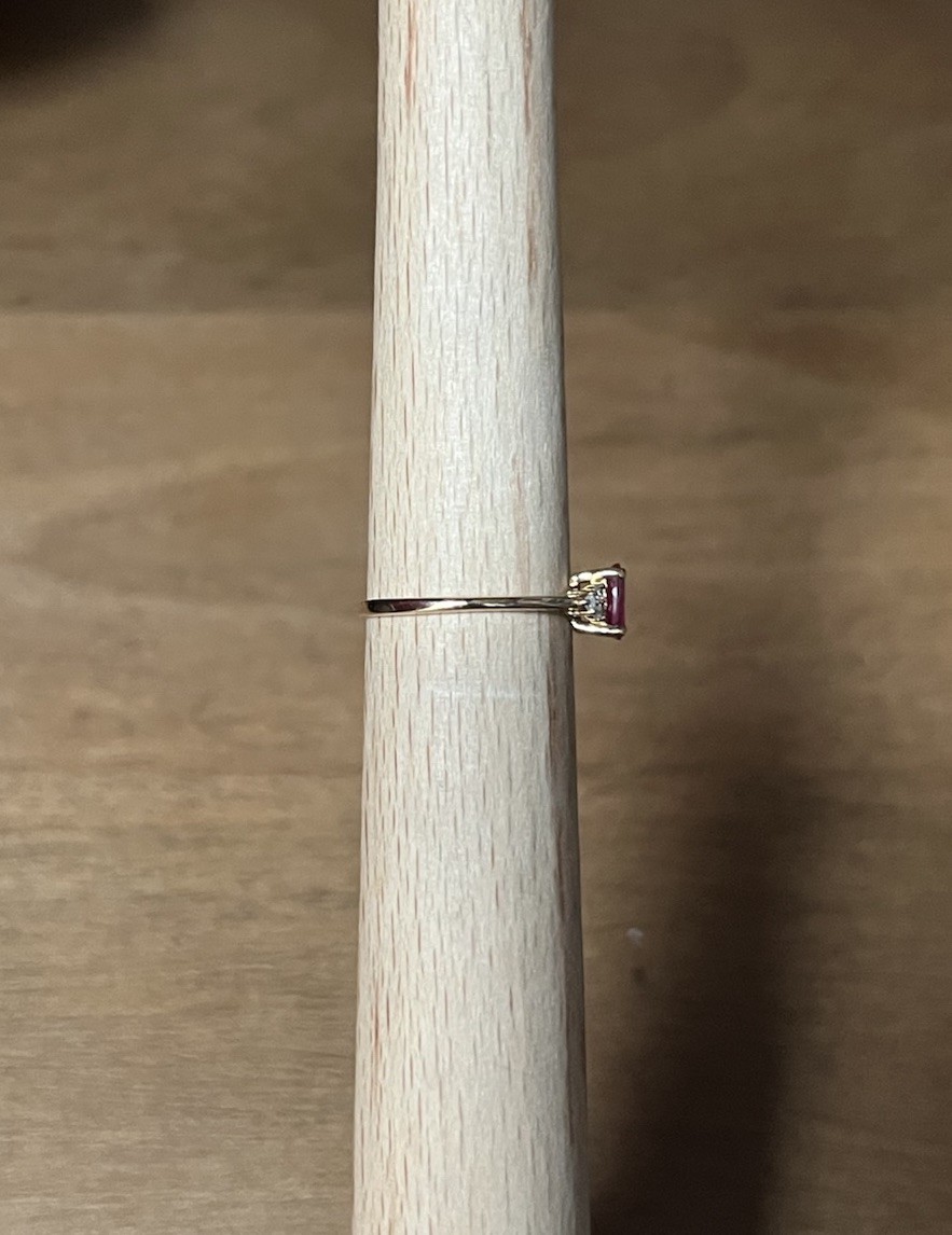 Yellow Gold Ruby Ring - image 2