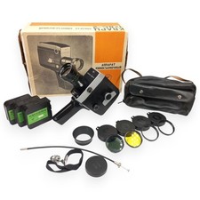Quarz Quartz 1x8S-2 1x8C-2 Super 8 USSR Movie Camera EXC BOX Light Meter Works