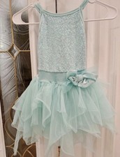 Curtain Call Girls Mint Dance Tutu Costume Ballet Dress Up Child Small CSM