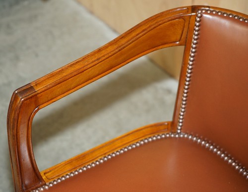 PAIR OF FRENCH ART DECO LEON JALLOT ART NOUVEAU WALNUT ARMCHAIRS PART OF A SUITE - Picture 7 of 24