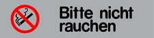 „Bitte nicht rauchen“-Schild – deutliche Kennzeichnung in zwei Größen