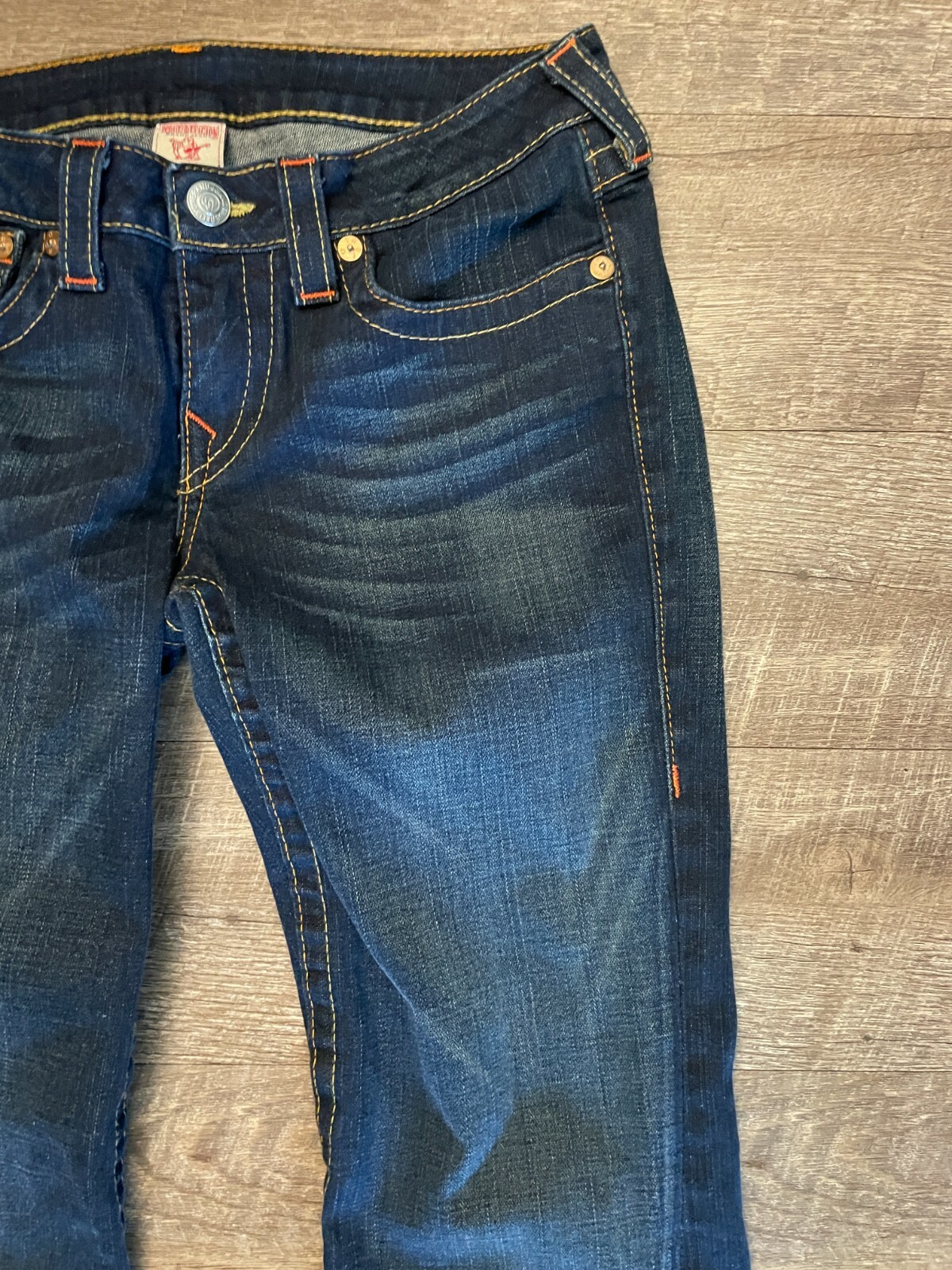 Classic Womens True Religion Jeans Cut#604727 Style#10-503 Made In USA Boot Cut thumbnail 4