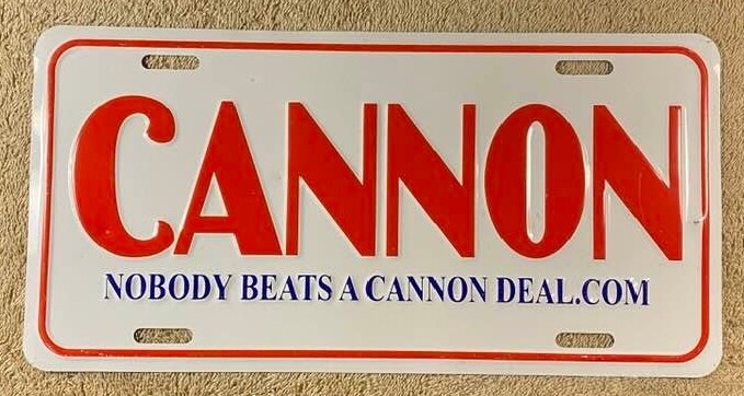 Cannon Nissan Toyota Jackson Vicksburg Booster License Plate