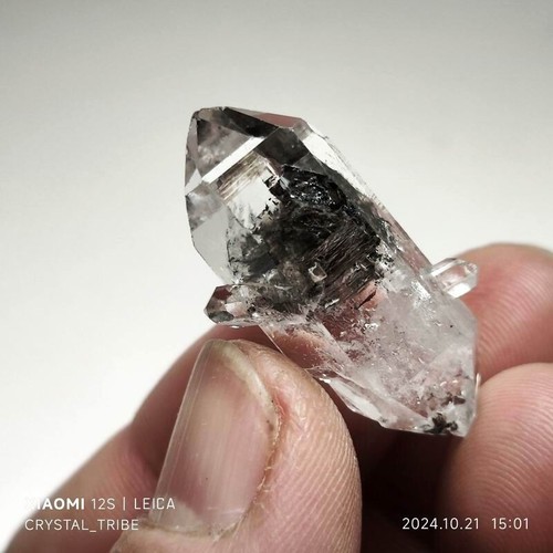 7g Natural Black Phantom Herkimer Diamond DT Quartz Crystal Healing Stone 4974 - Picture 11 of 15
