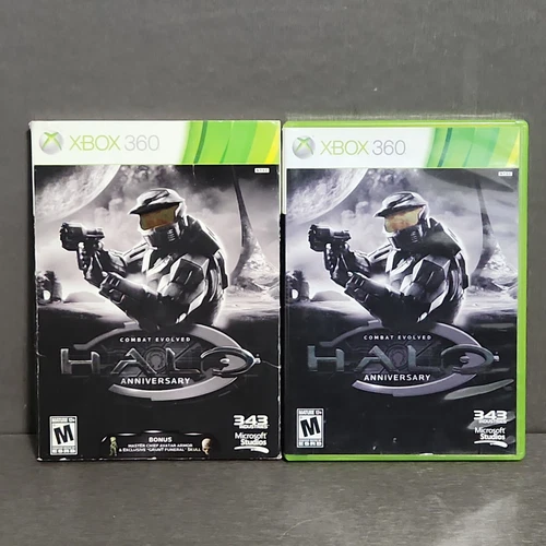 Halo Combat Evolved Anniversary (Xbox 360) Complete Refurbished Slipcover
