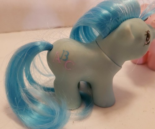 Vintage My Little Pony G1 Noodles & Doodles Lot Baby Newborns Pink Blue ABC's g - Picture 3 of 8