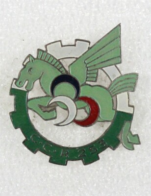 Insigne Original CCR 253 - 3e DIA - Train - Compagnie De Circulation Routière - Armée Française