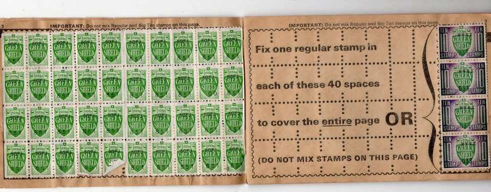 GREAT BRITAIN, 212 CINDERELLAS ON BOOKLET, GREEN SHIELD, VF - Image 3 of 4