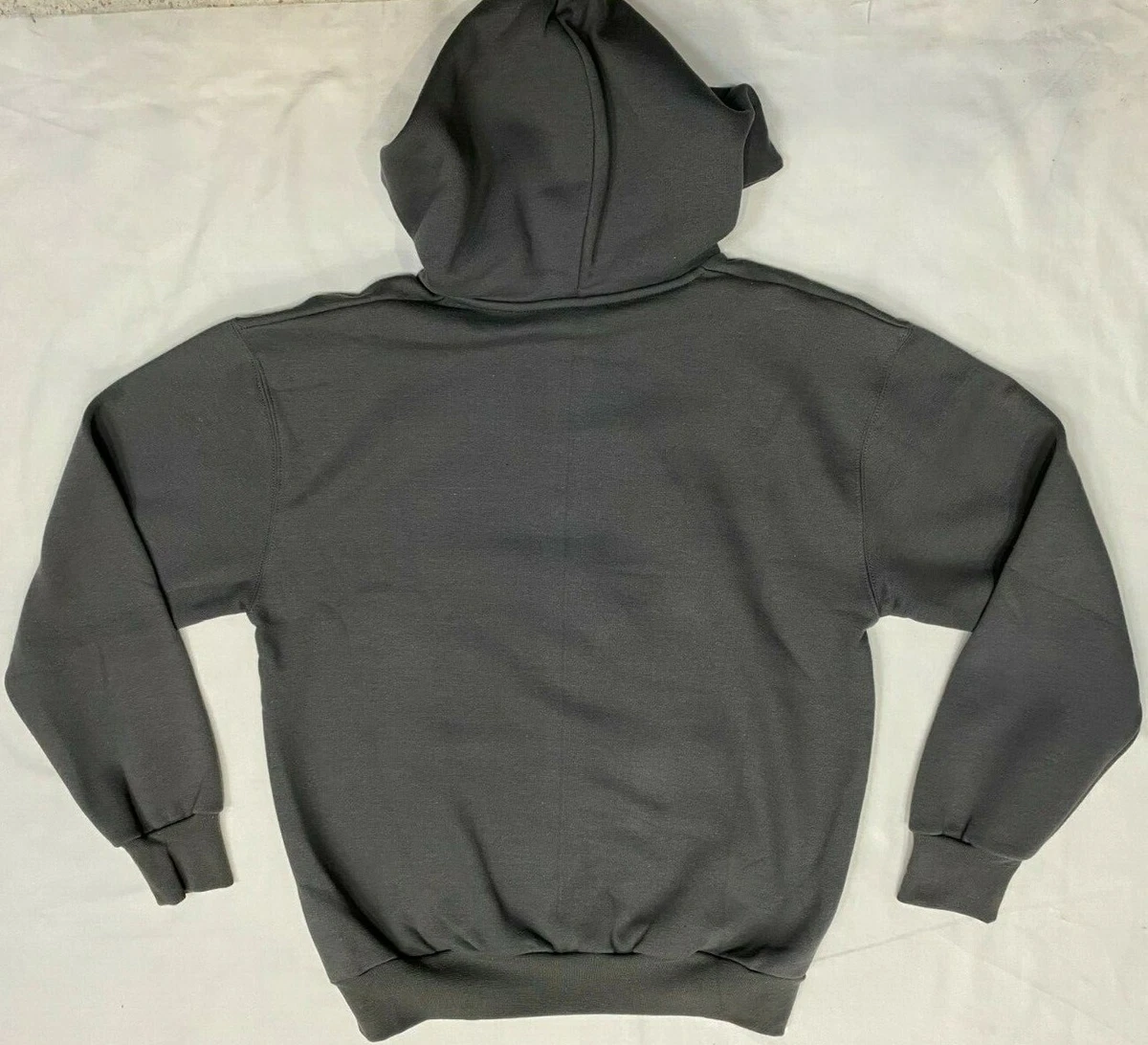 Grey hoodie with yellow writing sale