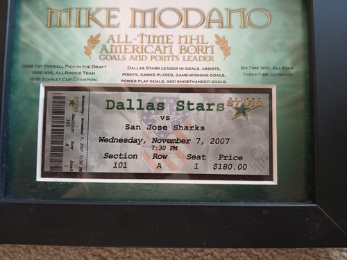 MIKE MODANO NHL DALLAS STARS 2017 ALL - TIME AMERICAN BORN GOALS & POINTS LEADER - Picture 3 of 6