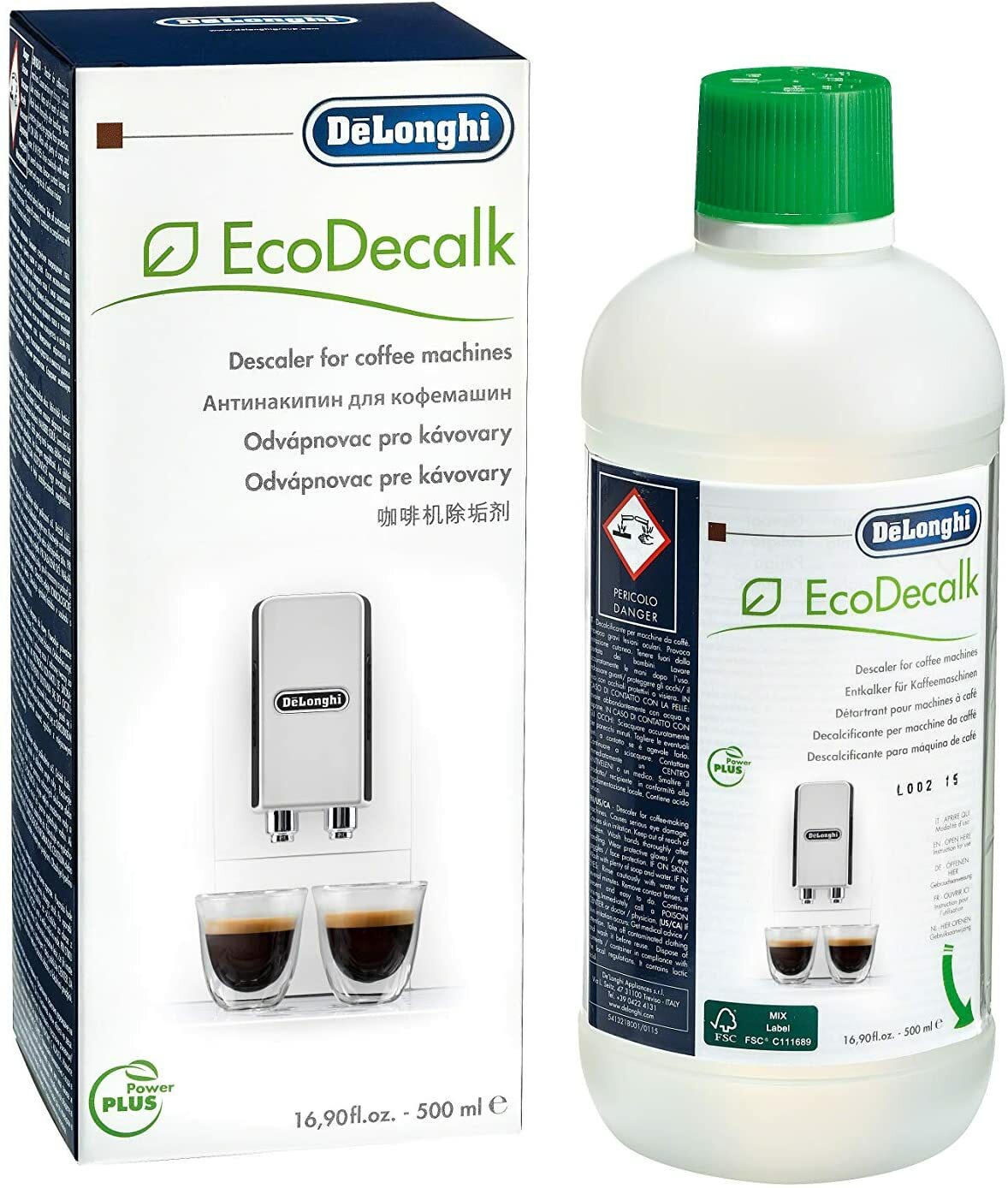 Détartrant liquide DeLonghi EcoDecalk contre le calcaire des machines à café