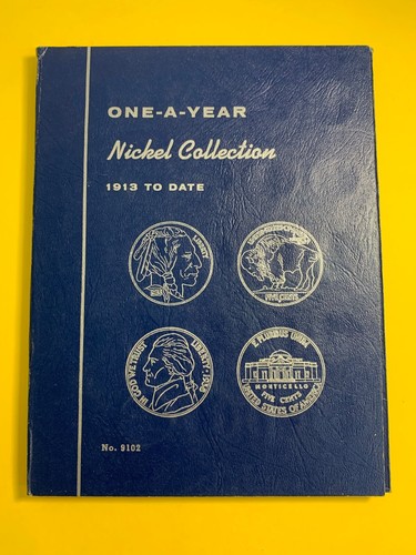 Whitman Folder #9102 One-A-Year Nickel Collection 1913 to Date Blue