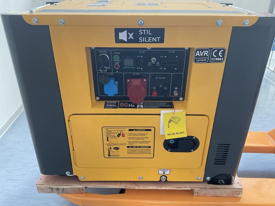 Stromerzeuger Diesel Silent E-Start AVR 230/400 V 6kvA Notstromaggregat - Bild 3 von 4