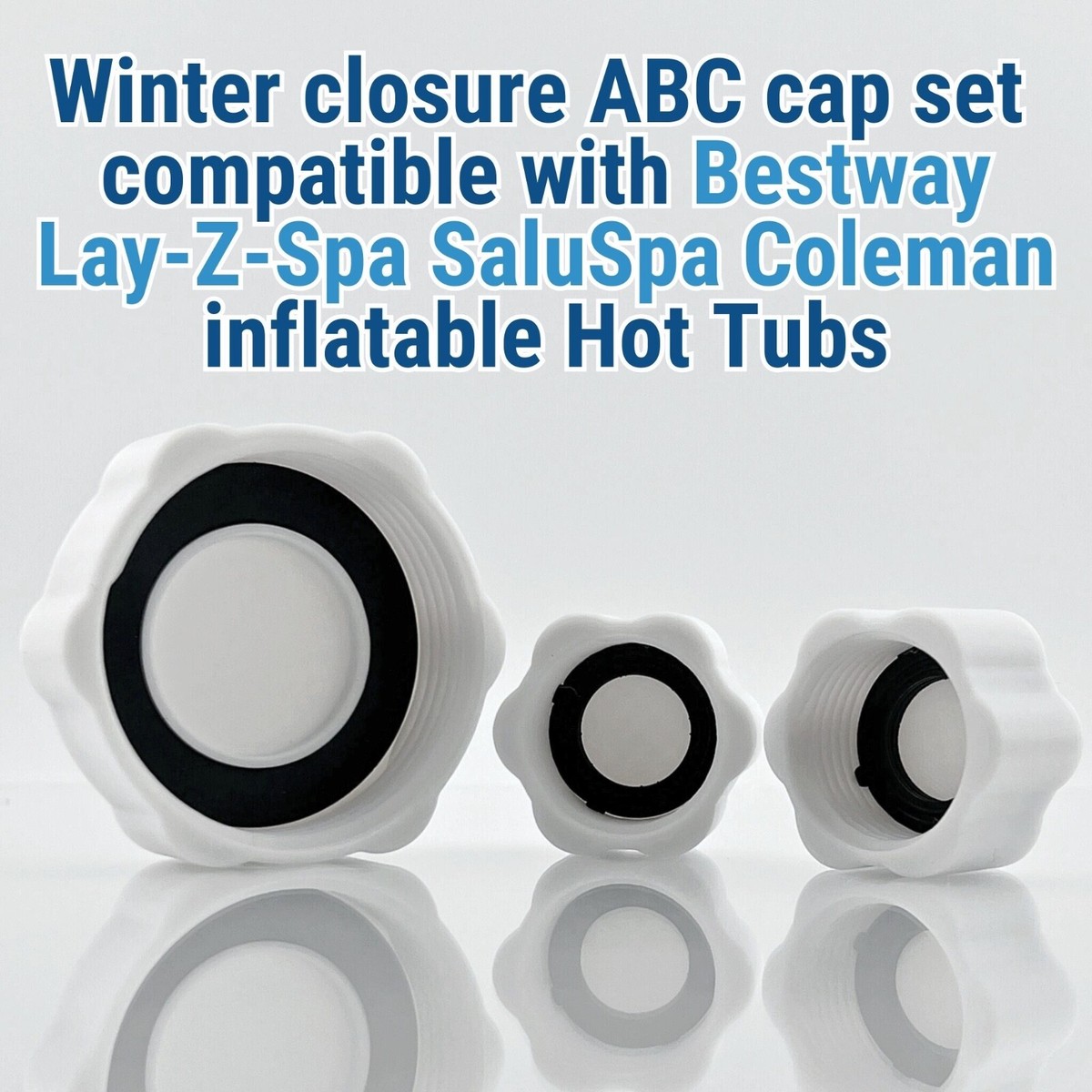 Lay Z Spa Lazy Hot Tub Bath Spares Accessories Safety Stop End Caps *Gaskets