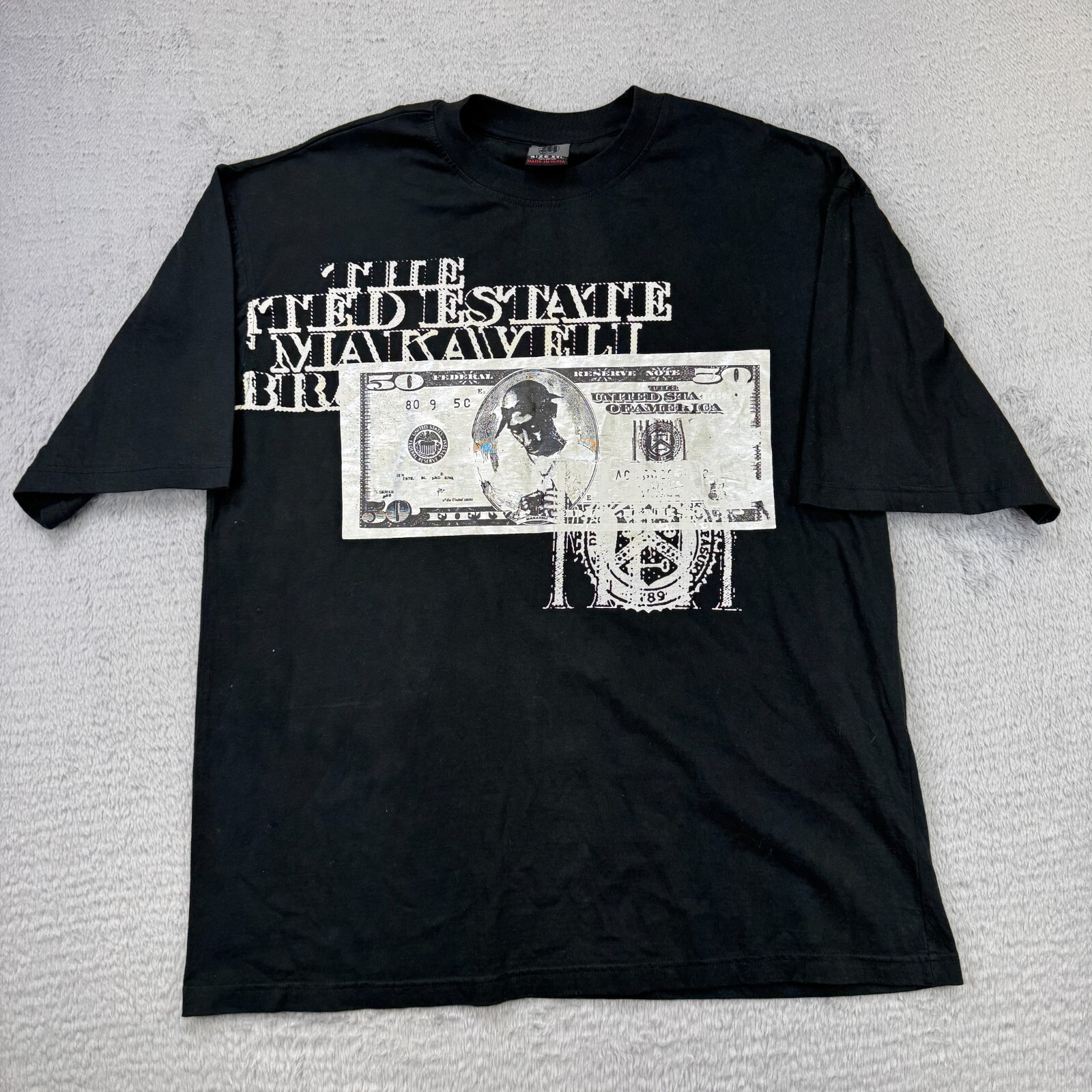Vintage MAKAVELI Branded Tupac Shakur mens 2XL rap tee t shirt 90s hip hop y2k