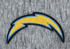 LOS ANGELES CHARGERS EMBROIDERED IRON ON PATCH 1.5” X 3” FREE SHIPPING