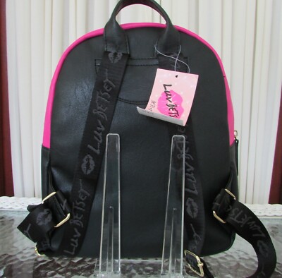 Luv Betsey Johnson Backpack Kitsch Emoji Smiley Hearts  display picture 2